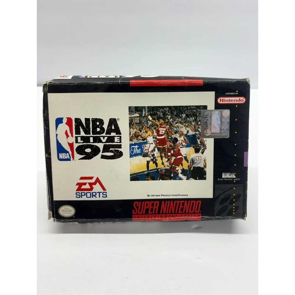 NBA Live 95 SNES Super Nintendo Box Manual Insert Untested Vintage 1994